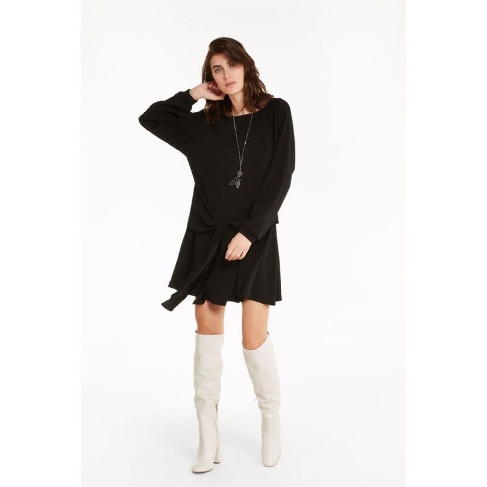 Patrizia Pepe Black Viscose Casual Women's Dress